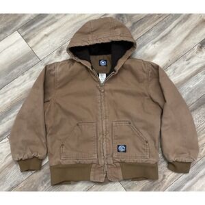 POLAR‎ KING BOYS HEAVY CANVAS WINTER WORK COAT, SZ M, VERY NICE CLEAN CONDITION